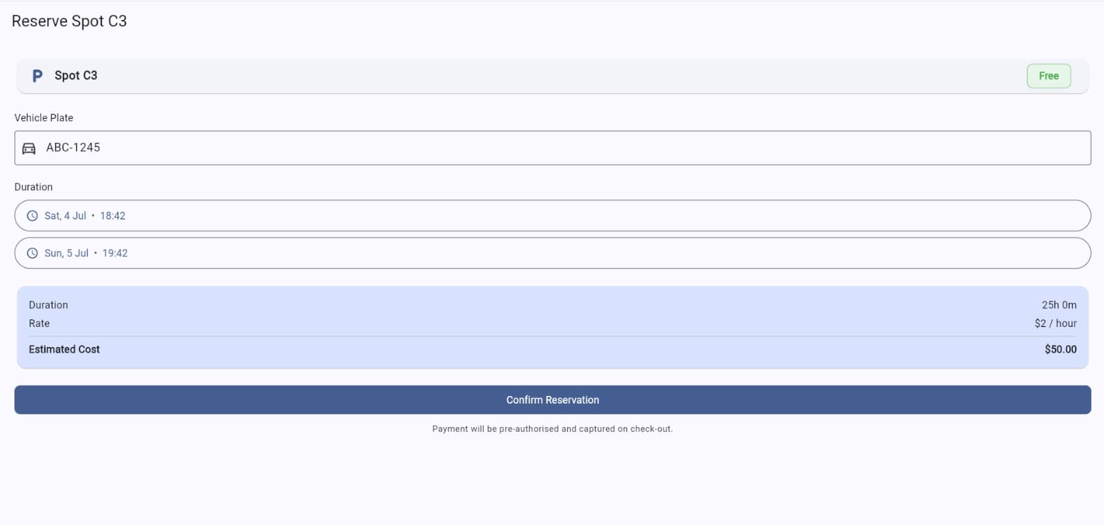 Smart Parking Management System – Cloud-Native Microservices Platform screenshot 2